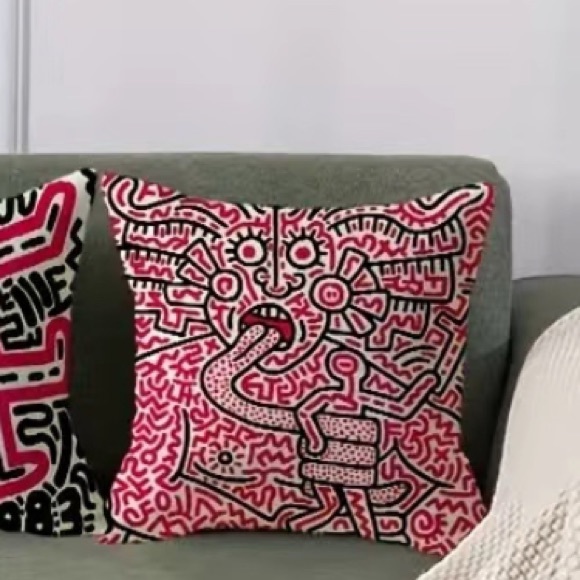Keith Haring artistic print pillowcase - Picture 4 of 5